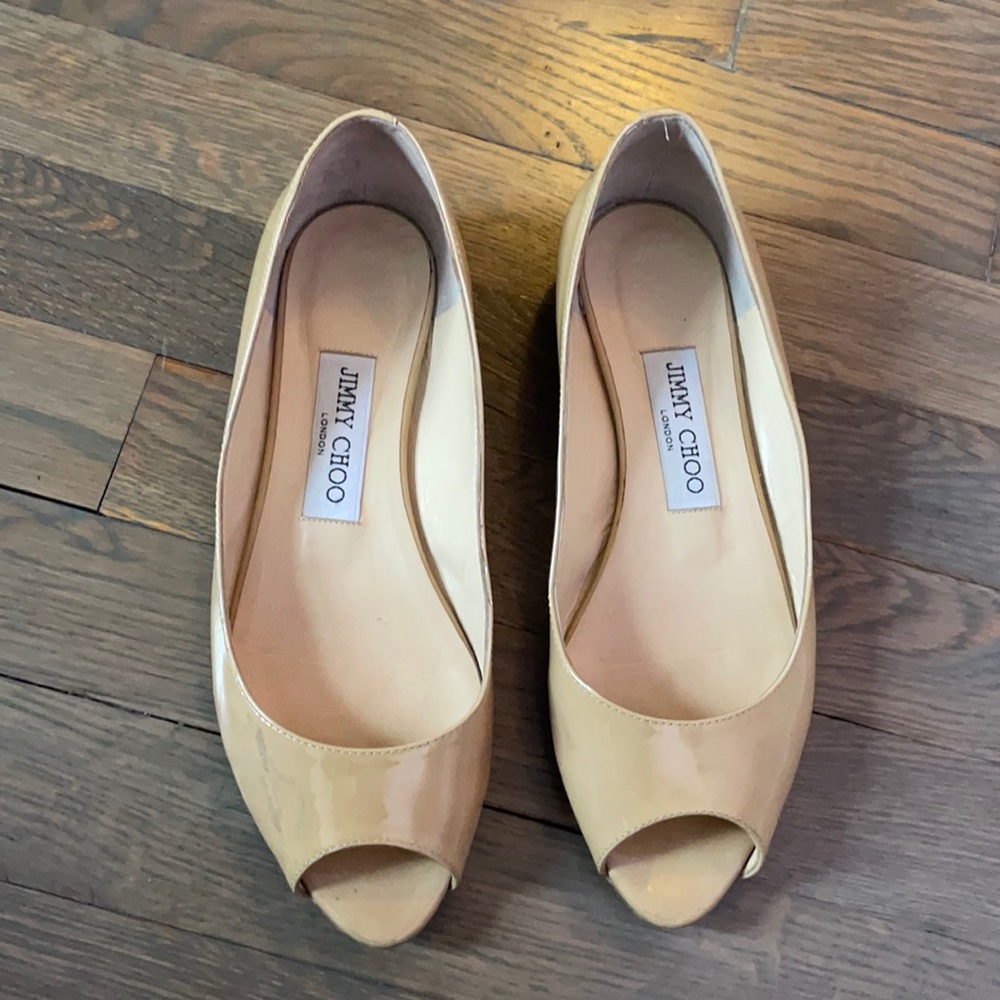 Jimmy Choo Nude Flats
